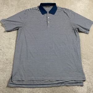 Peter Millar Polo Shirt Mens XL Blue Summer Comfort Golf Stretch Performance